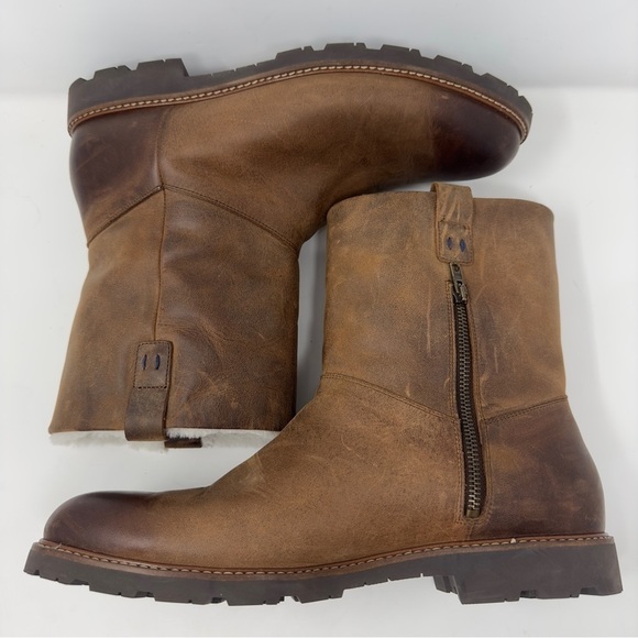 Ross & Snow Leather Shearling Boots main image 5